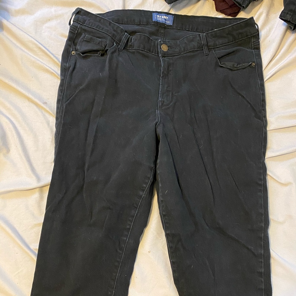 Old Navy black rockstar skinny jeans